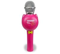 Bontempi SonicLink Mic - Wireless Microphone with Karaoke Function and Voice Change, Pink, 24.9 x 8.4 x 7.4 cm