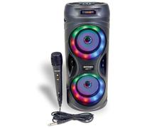 Bontempi | SonicSync Wireless Amplifier with Dynamic Microphone, Luminous Effects, Treble and Bass Controller, TWS and Echo Effect, 41.5 x 18.8 x 18.8 cm