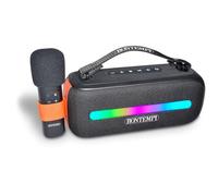 Bontempi | SonicSync Wireless Karaoke Amplifier with Dynamic Microphone, Luminous Effects, TWS and Echo Effects, 29 x 18.3 x 13 cm