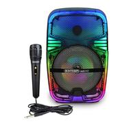 Bontempi | Wireless Acoustic Light Speaker with Microphone and RGB Lights, Remote Control, Display, TWS Function, 37 x 24 x 19.5 cm