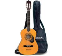 Bontempi | WoodHarmony 75cm Wooden Classical Guitar with Bag for Authentic Musical Adventures, Dark Brown