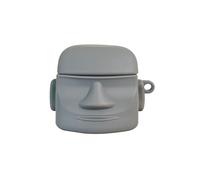 BONTOUJOUR Case Compatible with AirPods Pro 3(2025), Creative Art Style Man Stone Status Shape Case, Stylish Soft Silicone Earphone Protection Skin for AirPods Pro 3 +Hook