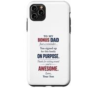 Bonus Dad Appreciation Stepdad Family Love From Son Message Case for iPhone 11 Pro Max