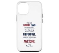 Bonus Dad Appreciation Stepdad Family Love From Son Message Case for iPhone 12/12 Pro