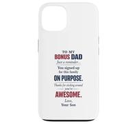 Bonus Dad Appreciation Stepdad Family Love From Son Message Case for iPhone 13