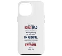 Bonus Dad Appreciation Stepdad Family Love From Son Message Case for iPhone 13 Pro Max