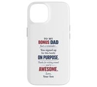 Bonus Dad Appreciation Stepdad Family Love From Son Message Case for iPhone 14