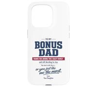 Bonus Dad Stepfather Daughter fathers day Crazy Family Love Case for iPhone 15 Pro