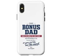 Bonus Dad Stepfather Daughter fathers day Crazy Family Love Case for iPhone X/XS