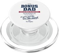 Bonus Dad Stepfather Daughter fathers day Crazy Family Love PopSockets PopGrip for MagSafe