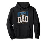 Bonus Dad Stepped Up Father Figure Stepdad Step Blended Pullover Hoodie