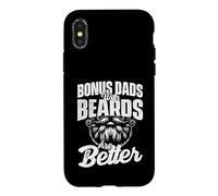 Bonus Dads With Beards Are Better - Stepdad Stepfather Case for iPhone X/XS