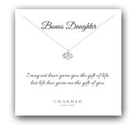 Bonus Daughter Gift, Infinity Heart Necklace in 925 Sterling Silver, Jewellery Gift for Women, Daughter Necklace