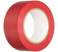 BONUS Eurotech 1BL23.45.0050/033A# Floor Marking PVC Tape, Rubber Based Adhesive, Width 50 mm, Length 33 m, Thickness 0.17 mm, Red