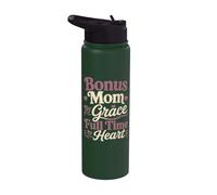 Bonus Mom By Grace Full Time By Heart Stainless Steel Insulated Water Bottle