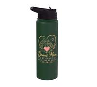 Bonus Mom By Grace Full Time By Heart Stainless Steel Insulated Water Bottle