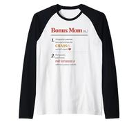 Bonus Mom Definition Stepmom Superhero Legendary Mothers Day Raglan Baseball Tee