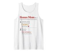 Bonus Mom Definition Stepmom Superhero Legendary Mothers Day Tank Top