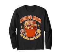 Bonus Mom Halloween No Tricks Just Treats Retro Stepmom Long Sleeve T-Shirt