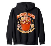 Bonus Mom Halloween No Tricks Just Treats Retro Stepmom Zip Hoodie