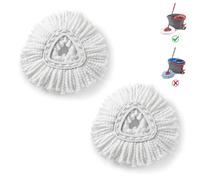 BonusLife 2-Pack Mop Head for O-Ceda EasyWrin Spin Mop Refill 1-Tank System Only Easy Cleaning Microfiber Replacement