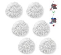 BonusLife 6-Pack Mop Head for O-Ceda EasyWrin Spin Mop Refill 1-Tank System Only Easy Cleaning Microfiber Replacement