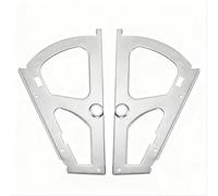 BonVache sourcing map 2Pcs Shoes Drawer Cabinet Hinges 1 Layer Plate FrameTurning Rack Replacement Fittings for Home, Silver