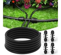 Bonviee 1/2" Irrigation Tubing with 4 Packs 6-Way Connectors - 50FT Drip Irrigation Tubing Ideal for Garden Irrigation System or as Blank Distribution Hose for Any Project