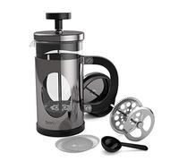 bonVIVO French Press Cafetiere 350ml Stainless Steel Silver