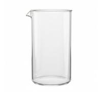 bonVIVO French Press Replacement Glass 1000ml Heat Resistant Borosilicate | 1000ml heat resistant replacement glass for French press, fits 8 cup cafetieres, durable borosilicate glass carafe