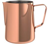 bonVIVO Stainless Steel Milk Jug with Copper Finish, Milk Frothing Jug 330 ml,