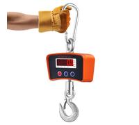 Bonvoisin Crane Scale 2200lbs/1000kg, Digital Hanging Scale, Rechargeable | 3 Units, Rust-proof Steel Hook, 0.44 lbs/0.2kg, Tare and Hold Function, Calibrated, for Farm, Hunting, Large Luggage (GB)