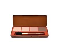 bonvoyage Essentials Define, Bronzer and Highlighter Palette with Face Brush, Pearly and Matte Shades for a Versatile Makeup Look, Make up Kit