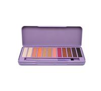 bonvoyage Essentials Hollywood Dreams, Eyeshadow Palette with Brush, Featuring 12 Glitter and Matte Eyeshadow Shades Inspired by Hollywood Divas, Creamy and Blendable Formulas