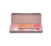 bonvoyage Essentials Radiant, Blush Palette with 4 Matte and Pearly Blush Shades, Includes Blush Brush for Smooth Application, Blush Make up Kit