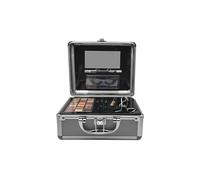 bonvoyage, All About My Eyes Set, 26-Piece Eye Make up Set with 18-Colour Eyeshadow Palette, Eyeliner, Lash Curler, False Lashes and Brush Set, Portable Makeup Kit for Women