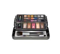 bonvoyage, Makeup Kit with Eyeshadows, Face Makeup and Brushes, Includes Bronzer, Blush and Highlighter, Portable and Lightweight Case with Mirror, Hello Beautiful