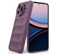 BonYonka Case Compatible with Xiaomi Poco F7 Ultra, Shockproof Wave Pattern, Scratch-Resistant, Soft Microfibre Lining, All-Round Protection Protective Case with Camera Protection, Purple