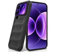 BonYonka Silicone Case for Xiaomi 17 Pro Max, Anti-Scratch Microfiber Lining, Shockproof Case with Camera Protection, Black