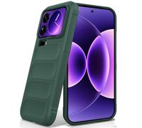 BonYonka Silicone Case for Xiaomi 17 Pro Max, Anti-Scratch Microfiber Lining, Shockproof Case with Camera Protection, Green