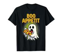 Boo Appétit Funny Pixel Art Ghost Foodie Pun Halloween T-Shirt