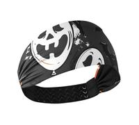 Boo Balloon Bat Halloween Moisture Wicking tie headband for women Stretchy hairbands for Cycling Yoga Running hiking diademas para mujer