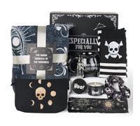 Boo Basket Gifts for Women Teen Girls, Halloween Boo Basket Stuffers for Women Teens, Halloween Skeleton Gift Baskets for Woman Adults, Spooky Baskets Stuffers for Woman Girlfriend, Gothic Skull Gifts