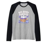 Boo-Berry Pancakes Ghostly Halloween Treat Raglan Baseball Tee