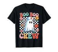 Boo Boo Crew Nurse Ghost Paramedic EMT EMS Halloween Costume T-Shirt