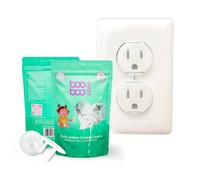 Boo Boo Safe Baby Proof Outlet Covers - 50 Pack Transparent Socket Covers for Outlets - Easy Install Outlet Plug Covers - Child Safety Clear Outlet Covers - Durable & Steady Outlet Covers