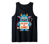 Boo-Boos Be Gone Cute Monster Nurse Design Tank Top