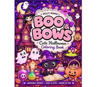 Boo & Bows: A Cute Halloween Coloring Book by Zelly Momo for Adults and Teens Featuring Spooky Cute Ghosts, Pumpkins and Cozy Scenes (Whiskerwood Coloring Books)