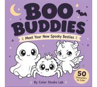 Boo Buddies: Bold & Easy Cute Spooky Coloring Book for Kids Ages 4-10 - A Fun Screen-Free Activity