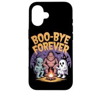 Boo Bye Forever Halloween Funny Spooky Quote Case for iPhone 16